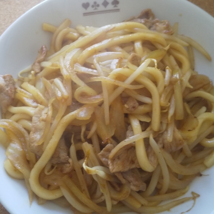 焼肉のたれで?簡単焼きうどん